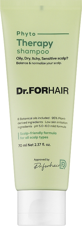 Фитотерапевтический шампунь для чувствительной кожи головы - Dr.FORHAIR Phyto Therapy Shampoo (миниатюра) — фото N1