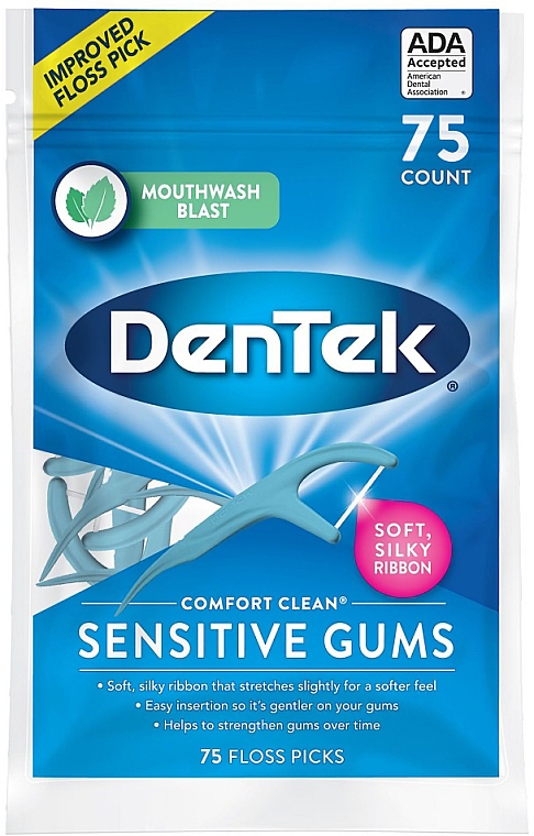 Флосс-зубочистки, 75 шт - DenTek Clean Comfort — фото N1