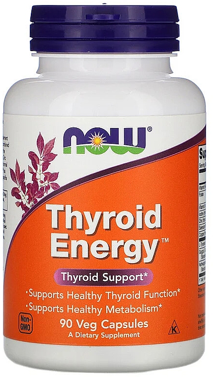 Желатинові капсули "Енергія щитовидної залози" - Now Foods Thyroid Energy — фото N1
