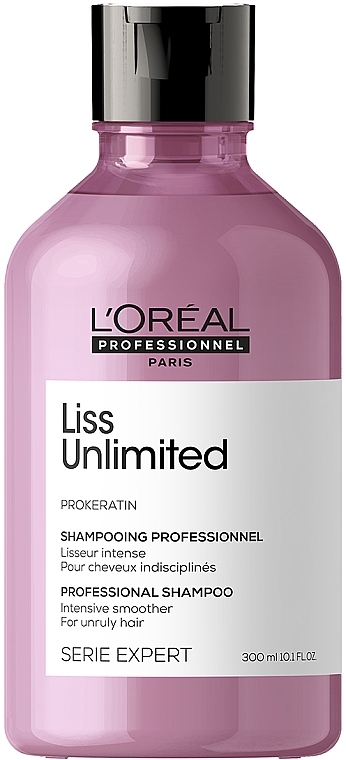 Шампунь з кератином для сухого та неслухняного волосся - L'Oreal Professionnel Serie Expert Liss Unlimited Prokeratin Shampoo