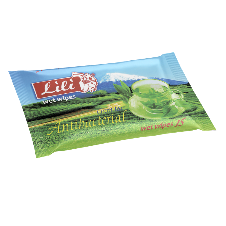 Влажные салфетки с ароматом зеленого чая - Lili — фото N5