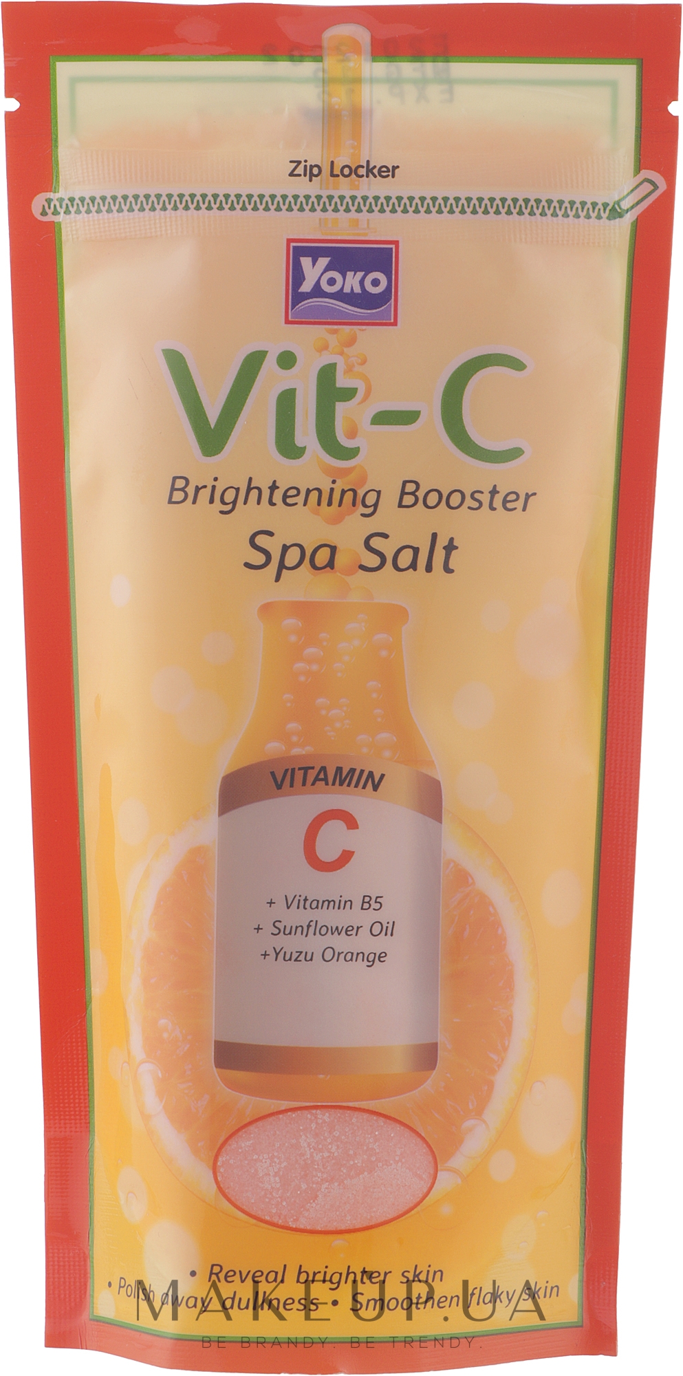 Скраб-сіль для душу - Yoko Vit-C Brighten Booster Spa Salt — фото 300g
