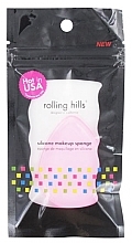 Спонж силіконовий, рожевий - Rolling Hills Silicone Makeup Sponge Pink — фото N1
