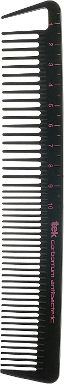 Профессиональная расческа с широкими и тонкими зубьями с линейкой - Tek Brushes & Combs — фото N1