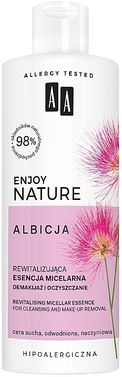 УЦЕНКА Восстанавливающая мицеллярная эссенция для лица - AA Enjoy Nature Albicja Revitalising Micellar Essence * — фото N1