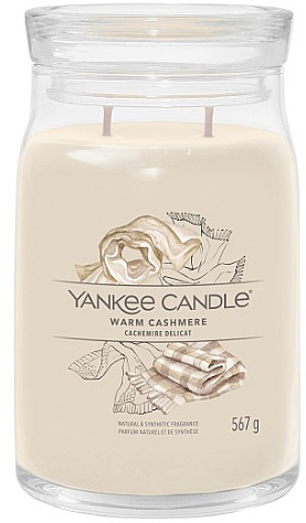 Ароматична свічка в банці "Warm Cashmere", 2 ґноти - Yankee Candle Singnature — фото N2