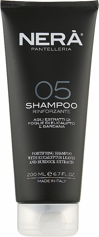 Зміцнювальний шампунь для волосся - Nera Pantelleria 05 Fortifying Shampoo With Eucalyptus Leaves And Burdock Extracts
