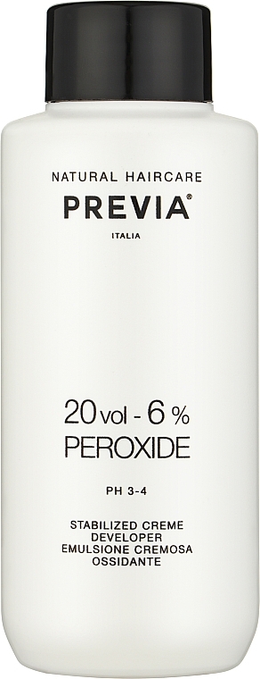 Окислитель к краске для волос - Previa Creme Peroxide 20 Vol 6% — фото N1