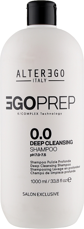 Глубоко очищающий шампунь для волос - Alter Ego Egoliss Egoprep 0.0 Deep Cleansing Shampo — фото N1