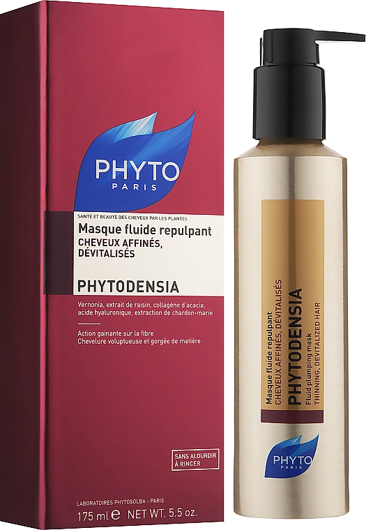 Маска-флюїд для збільшення об’єму волосся - Phyto Phytodensia Plumping Fluid Mask — фото N2