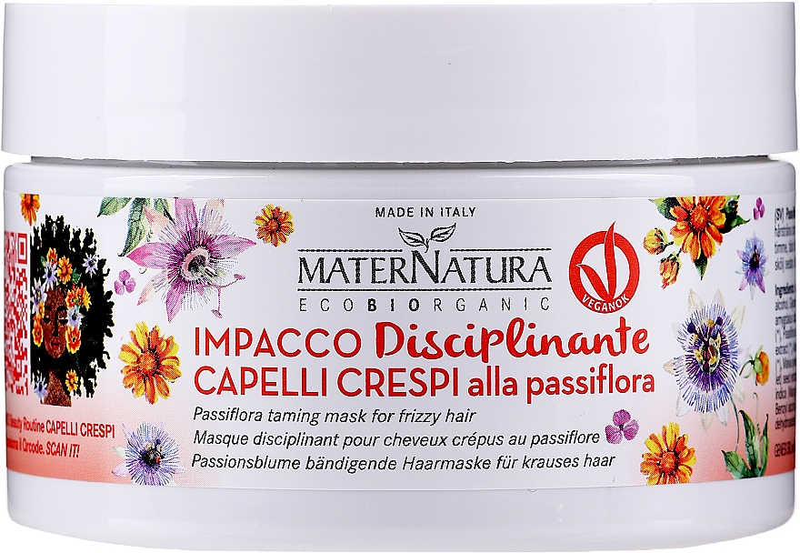 Восстанавливающая маска для волос - MaterNatura Revitalizing Hair Mask with Passionflower — фото N1
