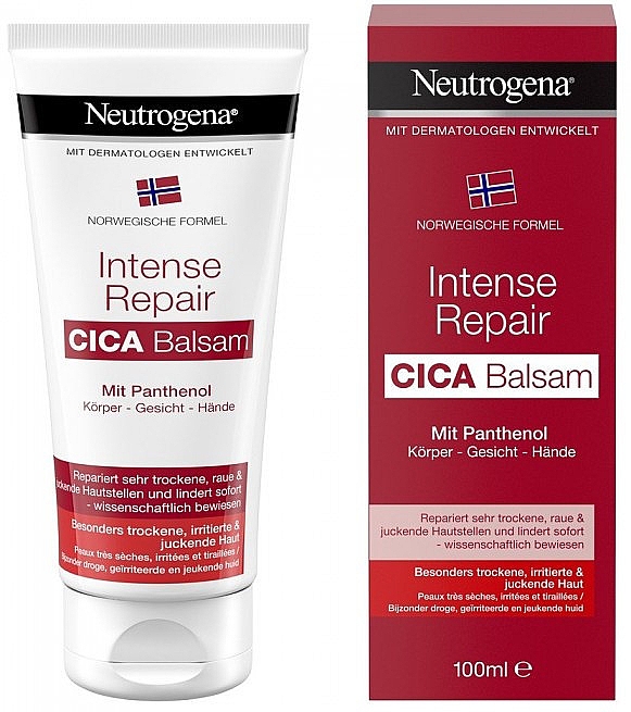 Інтенсивний відновлювальний бальзам - Neutrogena Cica Intense Repair Balm — фото N1