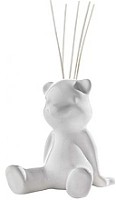 Духи, Парфюмерия, косметика Керамический диффузор без наполнителя с палочками - Millefiori Milano Lovely Bear White Ceramic Diffuser 5 Sticks 