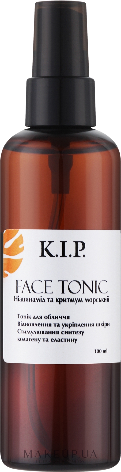 Тонік для обличчя "Ніацинамід та критмум морський" - K.I.P. Face Tonic — фото 100ml