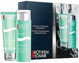 Духи, Парфюмерия, косметика Набор - Biotherm Homme Aquapower Pack (sh/gel/75ml + skin/care/75ml)