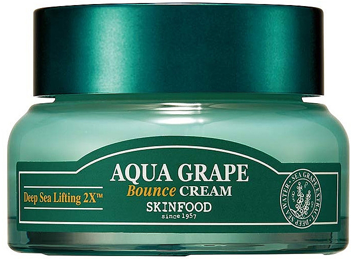 Увлажняющий крем для лица с экстрактом морского винограда - SkinFood Aqua Grape Bounce Cream — фото N1