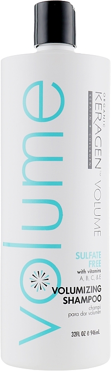 Шампунь для об'єму волосся з кератином - Organic Keragen Volumizing Sulfat-free Bio-system Shampoo * — фото N3