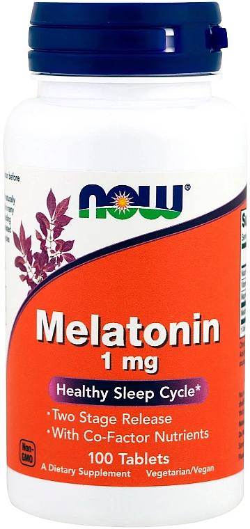 Мелатонин, таблетки, 1 мг - Now Foods Melatonin