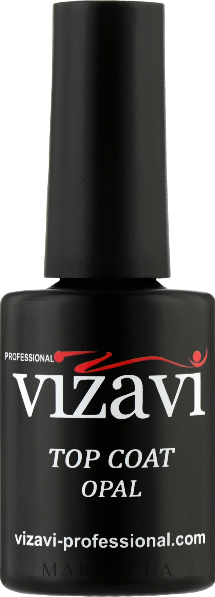 Фінішне покриття без липкого шару з шимером - Vizavi Professional Top Coat Opal — фото 12ml