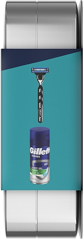 Набір - Gillette Mach 3 (razor/1pc + foam/75ml + box/1pc) — фото N3