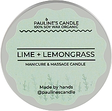 Масажна свічка "Лайм та лемонграс" - Pauline's Candle Lime & Lemongrass Manicure & Massage Candle — фото N5
