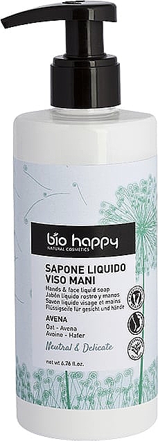Жидкое мыло - Bio Happy Neutral & Delicate Hands & Face Liquid Soap — фото N1