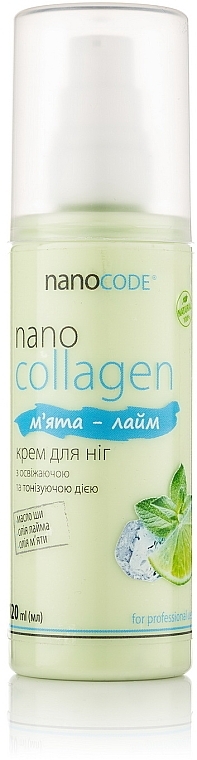 Крем для ног "Мята и лайм" - NanoCode NanoCollagen