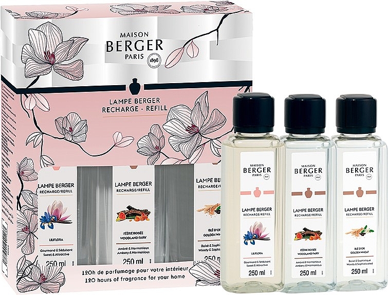 Maison Berger Triopack Bolero - Набір змінних блоків для аромалампи (refill/3x250ml) — фото N1