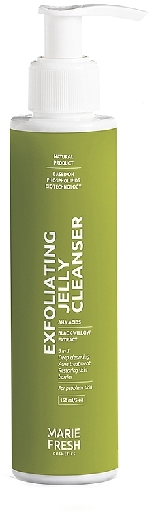 Гель-экфолиант для умывания, для проблемной кожи - Marie Fresh Cosmetics Exfoliating Jelly Cleanser — фото N1