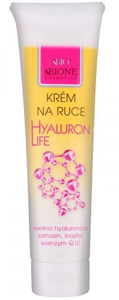 Крем для рук - Bione Cosmetics Hyaluron Life Hand Cream With Hyaluronic Acid — фото N1