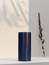 Свічка-циліндр, діаметр 7 см, висота 15 см - Bougies La Francaise Cylindre Candle Blue — фото N2