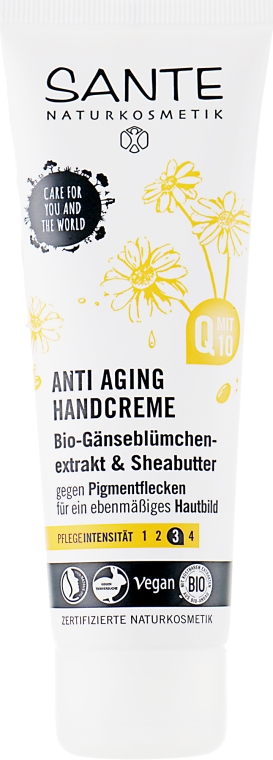 Біо-крем для рук "Маргаритка і ши" - Sante Anti Aging Handcreme Q10 — фото N3