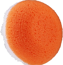 Губка для душа круглая, оранжевая - LULA — фото N1