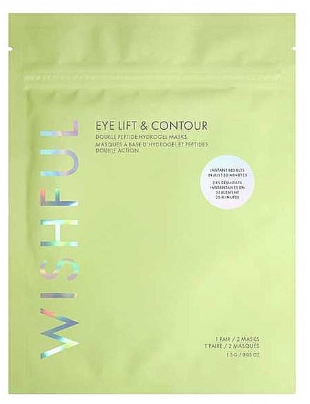 Гидрогелевая маска для кожи вокруг глаз с пептидами - Wishful Eye Lift & Contour Eye Masks — фото N1