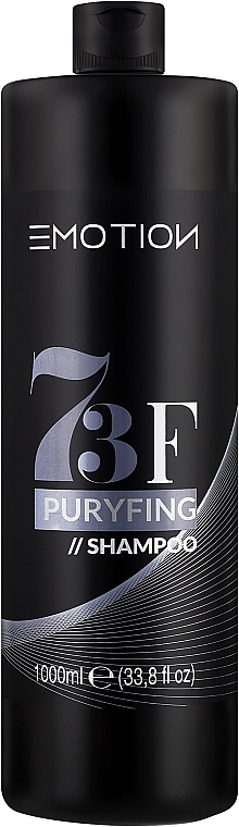 Очищаючий шампунь для волосся проти лупи - Emotion 73F Puryfing Shampoo — фото N1