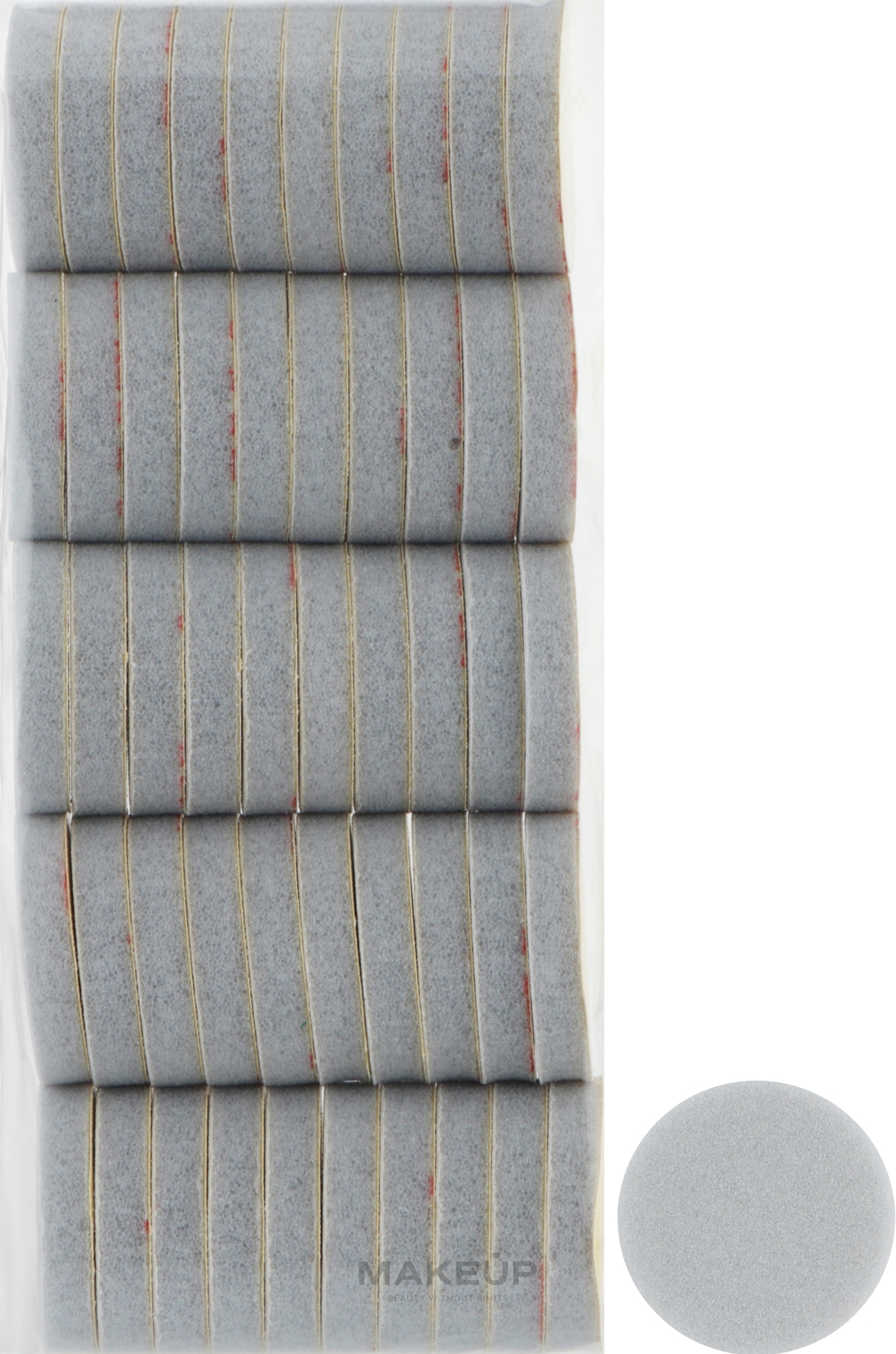 Змінні бафи для педикюрного диска, 26 мм, 180 грит, сірі - ThePilochki — фото 50шт