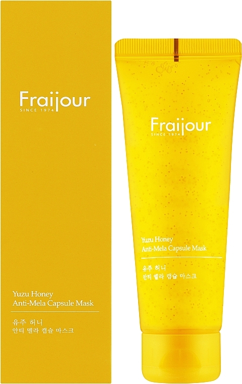 Освітлювальна капсульна незмивна маска для обличчя - Fraijour Yuzu Honey Anti-Mela Capsule Mask — фото N2