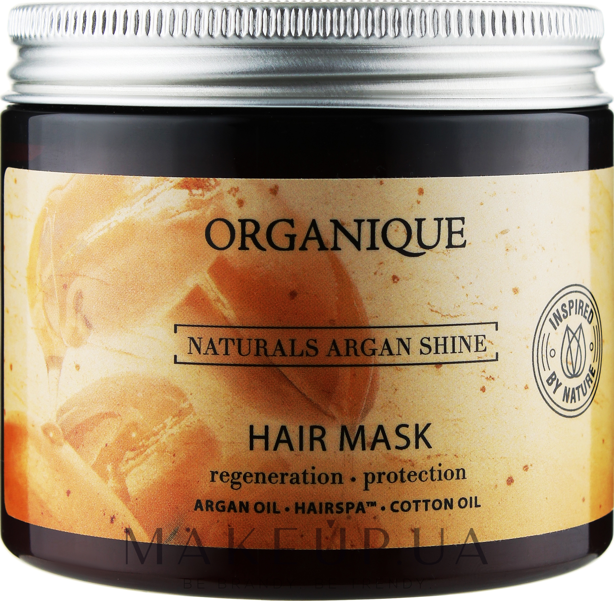 SPA-маска для  сухого тьмяного волосся та чутливої шкіри голови - Organique Naturals Argan Shine — фото 200ml