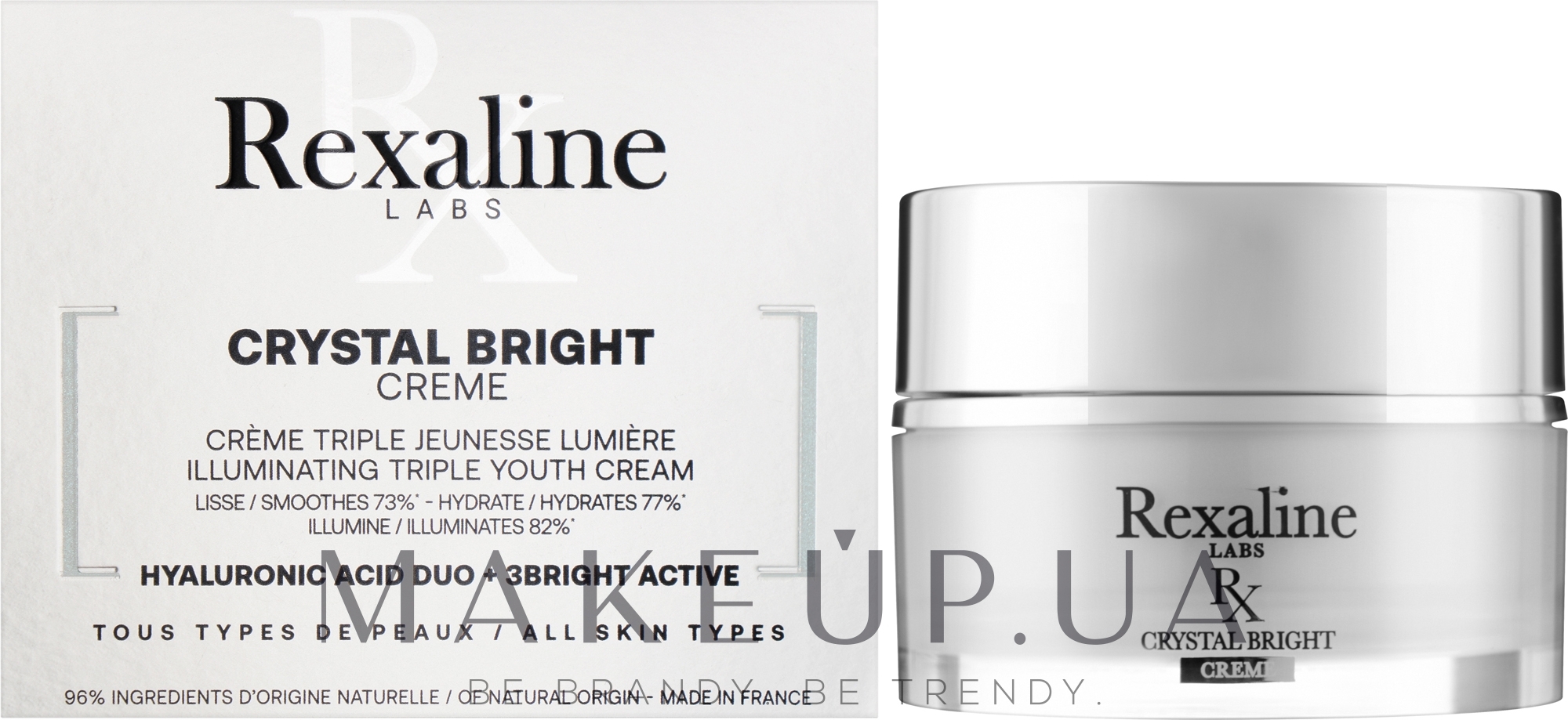 Ультразволожувальний крем для обличчя - Rexaline Crystal Bright Cream — фото 50ml