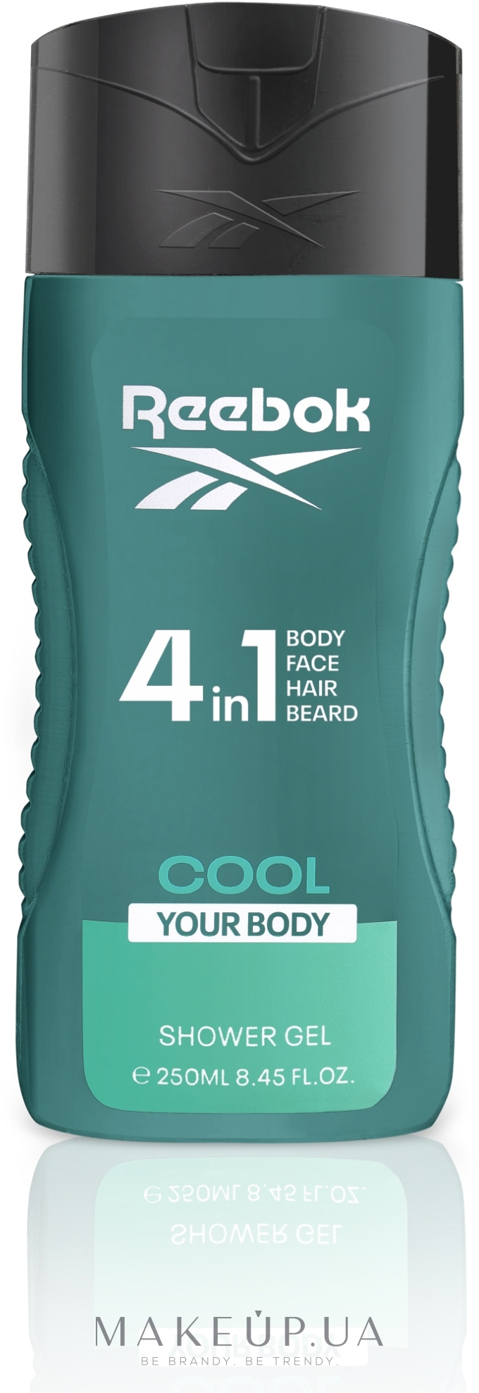 Гель для душу 4 в 1 для чоловіків - Reebok Cool Your Body Hair & Body Shower Gel — фото 250ml