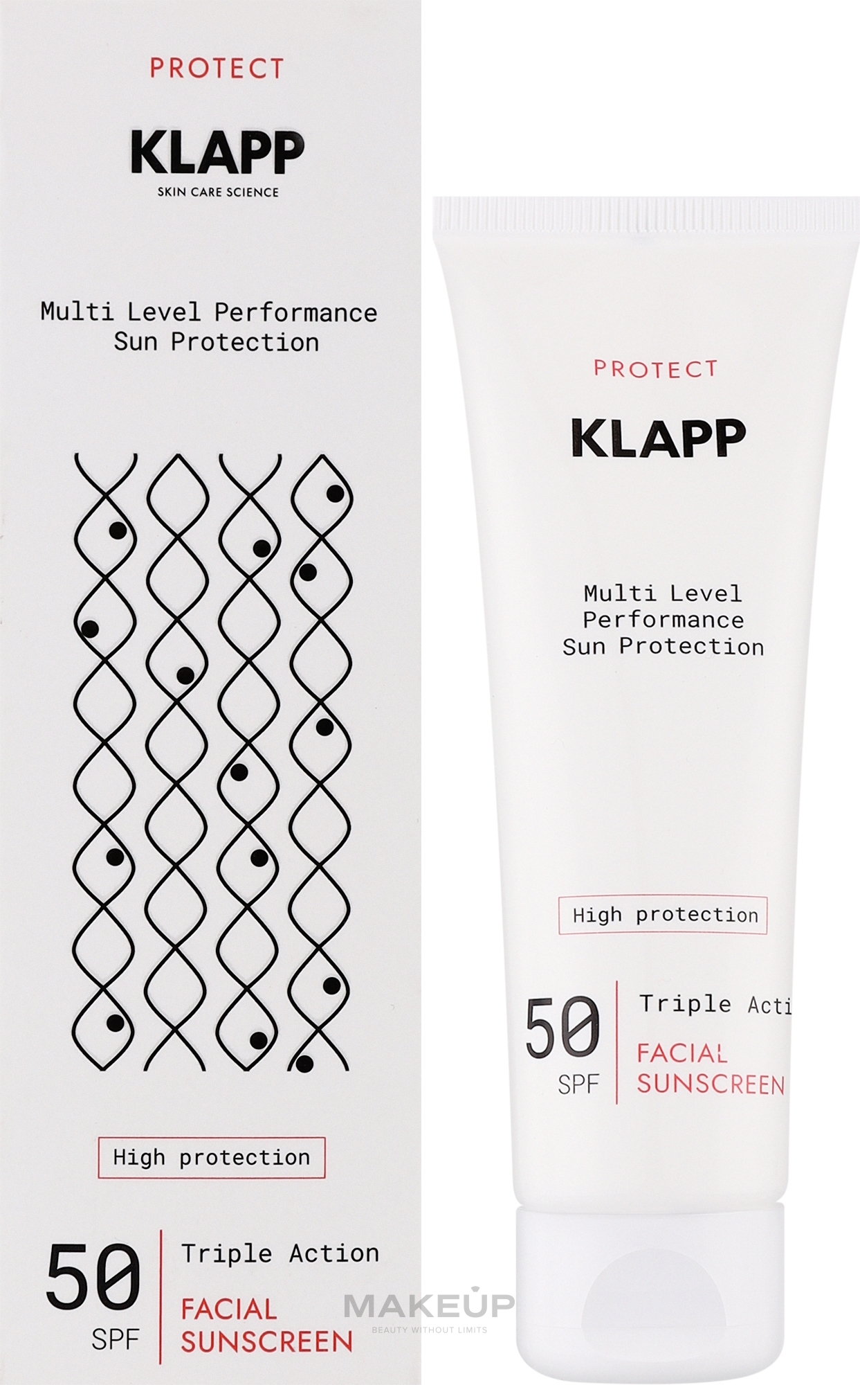 Сонцезахисний крем - Klapp Multi Level Performance Sun Protection Cream SPF50 — фото 50ml