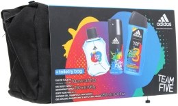 Парфумерія, косметика Adidas Team Five - Набір (edt 100ml + deo 150ml + s/g 250ml + bag)