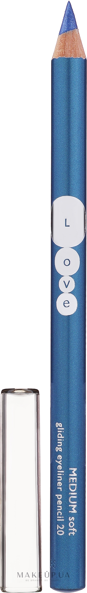 Карандаш для глаз - Kallos Cosmetics Love Gliding Eyeliner Pencil Medium Soft  — фото 20 - Blue