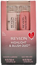 Парфумерія, косметика Набір - Revlon Photoready Insta Fix Highlight & Blush Duo Fair (highlight/8.9g + blush/8.9g)