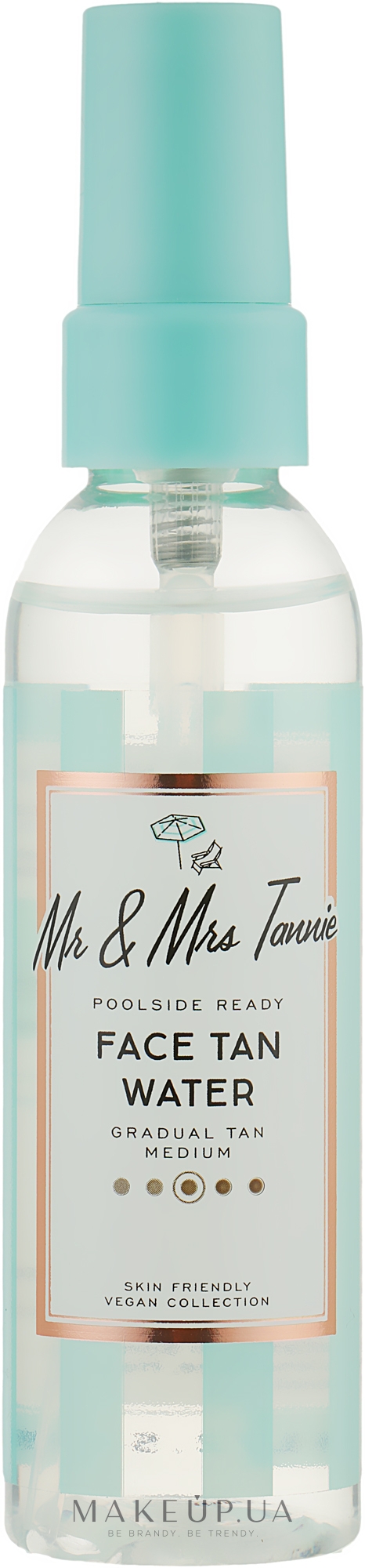 Спрей-автозасмага для обличчя - Mr & Mrs Tannie Face Tan Water — фото 75ml