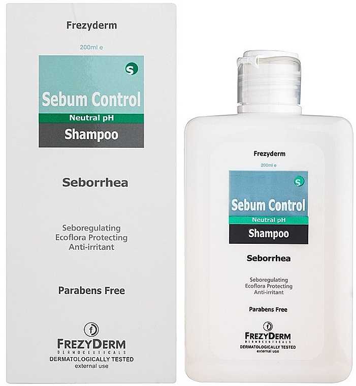 Шампунь против себорейного дерматита - Frezyderm Sebum Control Seborrhea Shampoo — фото N1