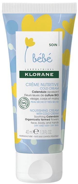 Питательный крем - Klorane Bebe Nourishing Cream With Cold Cream — фото N1