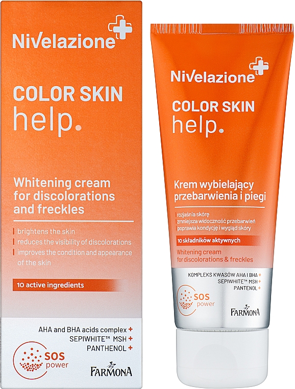 Відбілювальний крем для обличчя  - Farmona Nivelazione Whitening Cream — фото N2