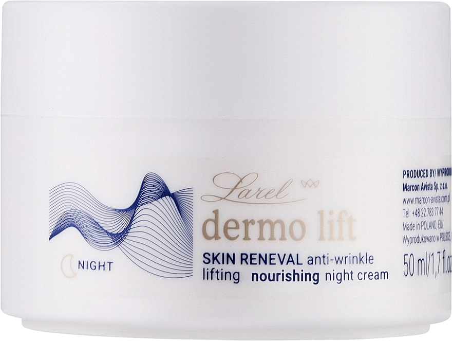 Ночной увлажняющий крем для лица - Larel Dermo Lift Skin Reneval Night Cream — фото N1