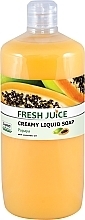 Крем-мыло с увлажняющим молочком "Папайя" - Fresh Juice Papaya — фото N1